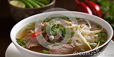 Vietnamese phobo soup Stock Photo