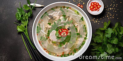 Vietnamese phobo soup Stock Photo