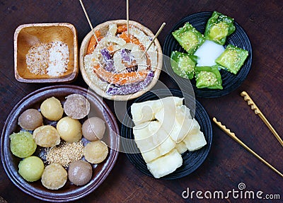 Vietnamese street food, sweet cake Stock Photo