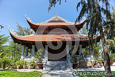 Vietnamese Temple Garden Stock Photo