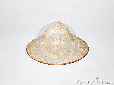 Vietnamese traditional coconut leaves hat Stock Photo