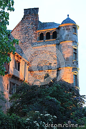 Vieux Palais, Espalion, Aveyron ( France ) Stock Photo