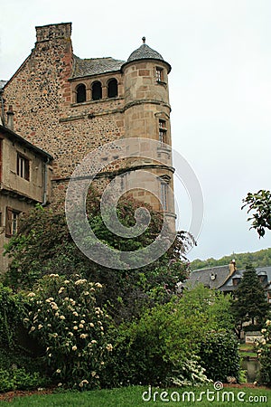 Vieux Palais, Espalion, Aveyron ( France ) Stock Photo