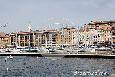 Vieux Port, Marseille Editorial Stock Photo