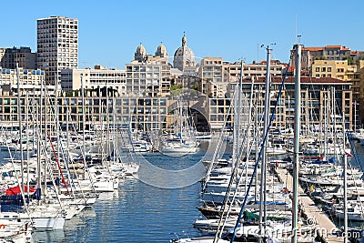 Vieux Port in Marseille, France Stock Photo