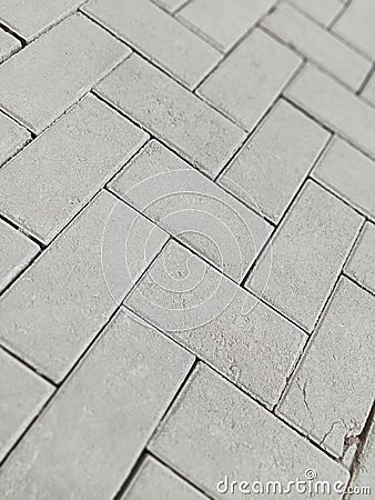 Rectangular paving blocks. diagonal line. rough surface. Stock Photo