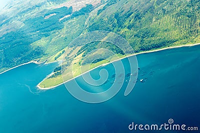 Stunning Scottish Coastline Stock Photo