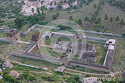 View of Achyutaraya temple, Hampi, India Editorial Stock Photo