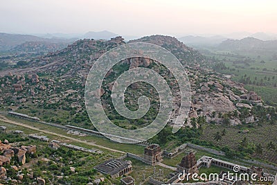 View of Achyutaraya temple, Hampi, India Editorial Stock Photo