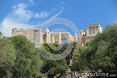 VIEW OF ACROPOLIS / PARTHENON GREECE Editorial Stock Photo