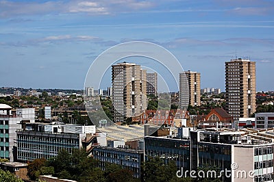View across North West London Stock Photo