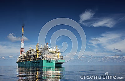 View aft vessel during afternoon Stock Photo