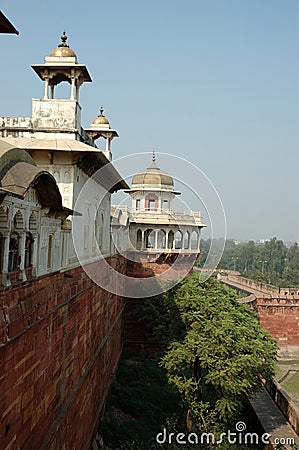 View from Agra fort wall,Uttar Pradesh,India Stock Photo