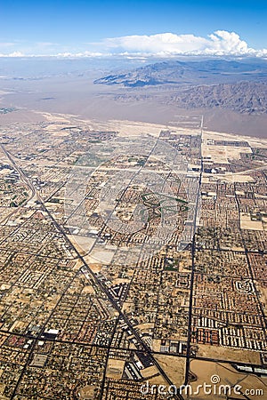 View from Airplane Stock Photo