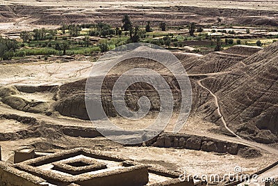 View from ait ben hadou Stock Photo