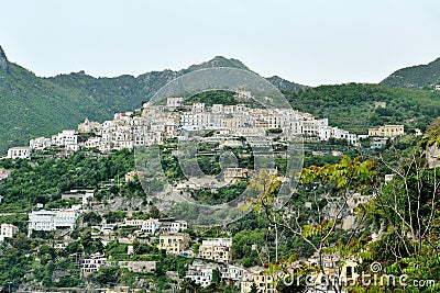 View on Albori, part of Vietri sul Mare, Amalfi Coast, Italy . Stock Photo