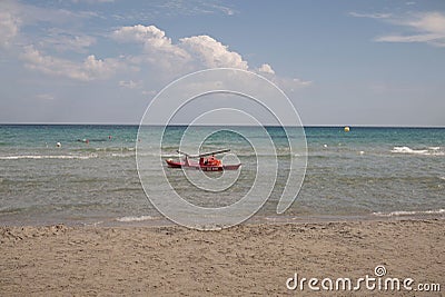View of Alimini beach Editorial Stock Photo