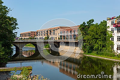 View along the Fox River Stock Photo