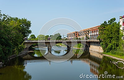 View along the Fox River Stock Photo