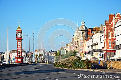 View along Weymouth Esplanade. Editorial Stock Photo