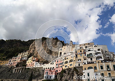 View of Amalfi ancient maritime republic, Italy Stock Photo