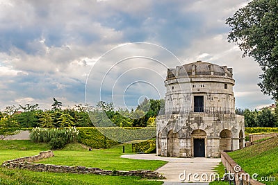 View at the ancient Mausoleum of Theodoric in Ravenna - Italy Stock Photo