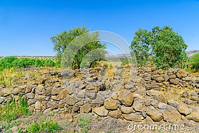 Ancient site of Bethsaida Beit Tzeida Stock Photo