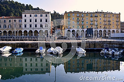 A view from Ancona quartiere archi, marche, Italy Stock Photo