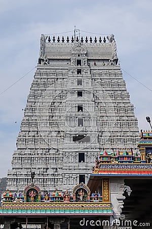 View of Annamalaiyar Temple, Tiruvannamalai, India Editorial Stock Photo