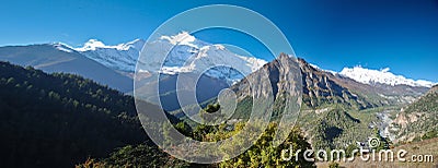 View of Annapurna, Nepal Stock Photo