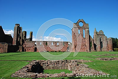View of Arbroath Abbey Stock Photo