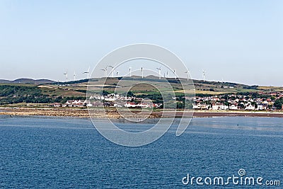 View of Ardrossan town - Scotland Stock Photo