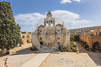 Arkadi monastery. Crete Editorial Stock Photo