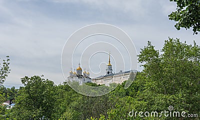 View of the Assumption Cathedral in Vladimir in summer Editorial Stock Photo