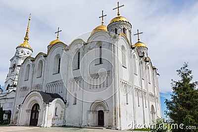 View of the Assumption Cathedral in Vladimir in summer Editorial Stock Photo