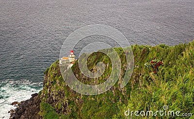 Lighthouse in Povoacao Stock Photo