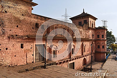 View from back of Gohar Mahal, an Islamic architecture, Mahal was built in a successful manner by Qudisiya Begum in 1820 Editorial Stock Photo