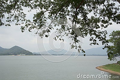 Bang Phra Reservoir, Chonburi Province, Thailand Stock Photo