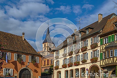 View of Barr, Alsace, France Stock Photo