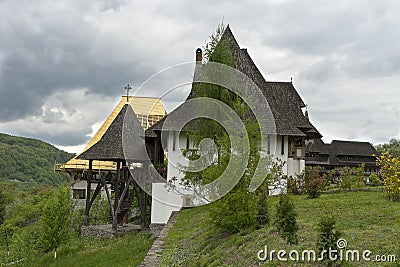 View of Barsana monastry Romania Stock Photo