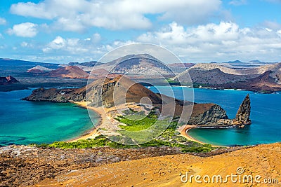 View from Bartolome Island Stock Photo