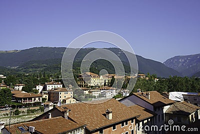 View of Bassano del Grappa, Italy Stock Photo