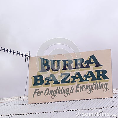 View of the bazaar in Burra town Editorial Stock Photo