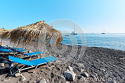 Mesa Pigadia beach, Akrotiri, Santorini, Greece Stock Photo