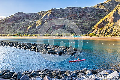 View of beach las Teresitas, Tenerife, Canary Islands Editorial Stock Photo