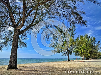 View of the beach in sihanoukville, cambodia Editorial Stock Photo