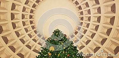 Christmas Tree at The Forums in Caesars Palace Stock Photo