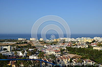 View of the beautiful city of Europe Cyprus Editorial Stock Photo
