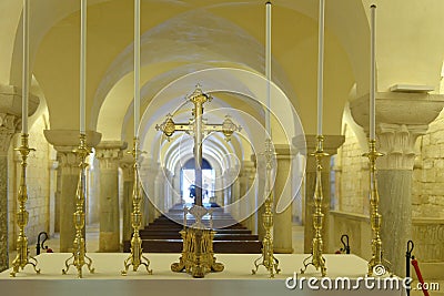 Trani cathedral, Apulia, Italy. crypt Stock Photo