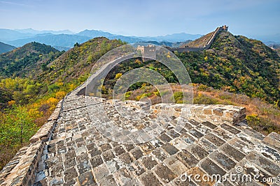 The beautiful great wall of China Stock Photo